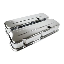 RPC R9235 1965-00 Big Block Chevy 396-502 Tall Steel Valve Covers – Chrome