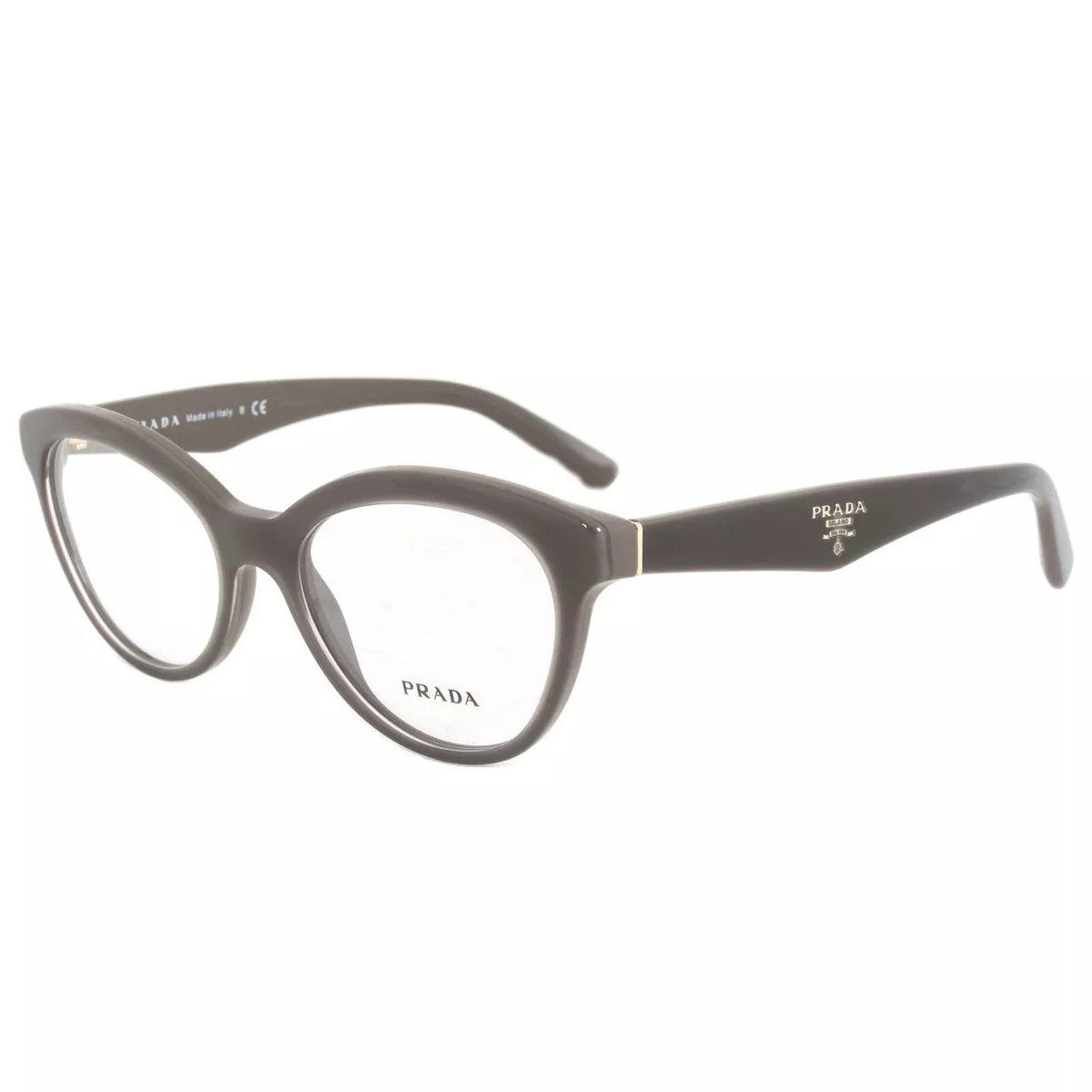 PRADA VPR11R Brown UAM 1O1 Plastic Cat Eye Optical Eyeglasses Frame 52 17 140 RX