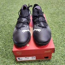 Puma Future 7 Match Turf Men's Soccer Shoes Black-White