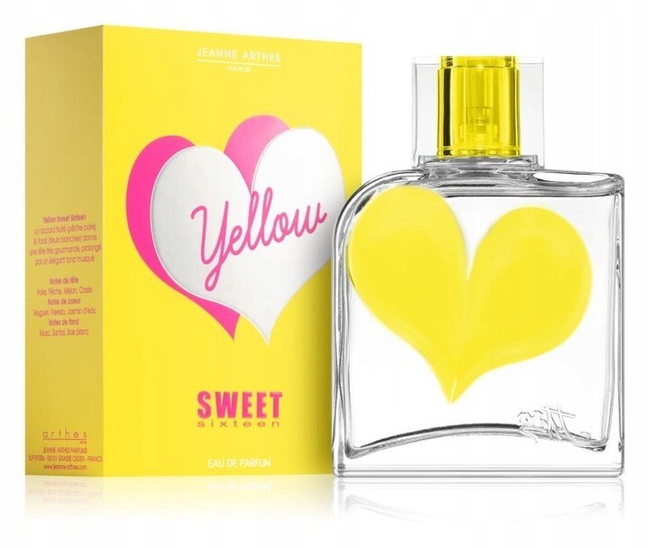 Jeanne Arthes SWEET SIXTEEN YELLOW for Woman 100ml-3,3fl.oz, Eau