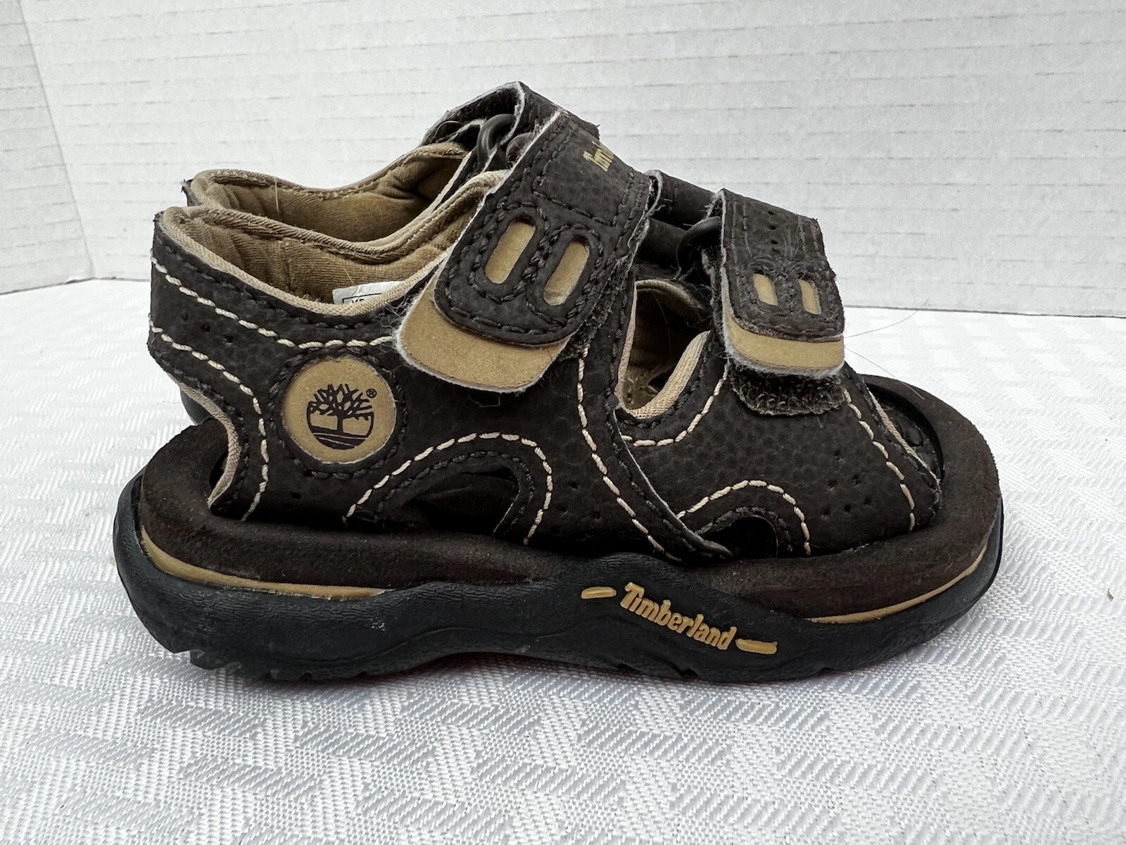 Sandalo scarpa marrone marrone marrone marrone Timberland Mad River Boys taglia 4 NUOVO con etichette CARINO!