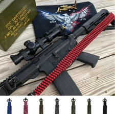 Tactical Handmade 2 Point Paracord QD Gun Sling Rifle Quick Adjust Pull Loop
