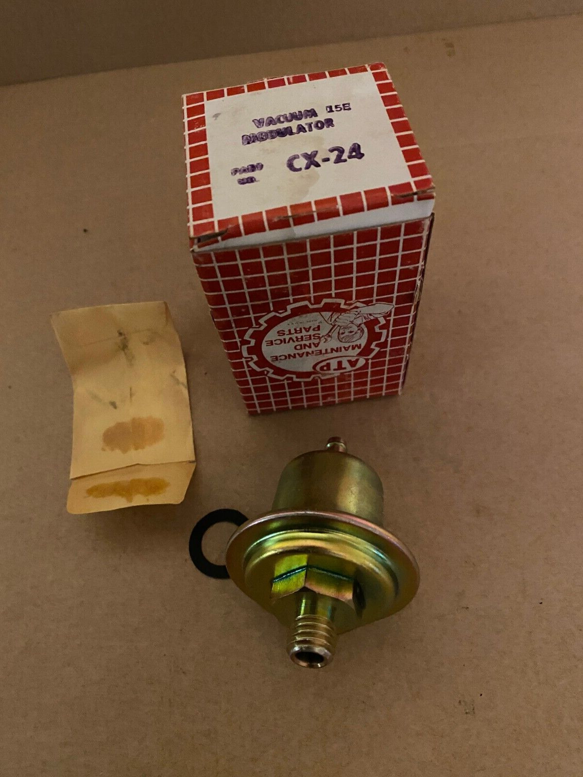 Powerglide transmission modulator cast iron 58-62 new in box with gasket ATP
