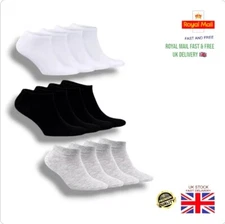 Mens Womens Trainer Liner Ankle Socks Invisible Cotton Low Cut Sports Socks Lot