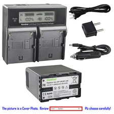 Kastar Battery LCD Dual Fast Charger for Sony BP-U60 BP-U60 BC-U1 & Sony PMW-200
