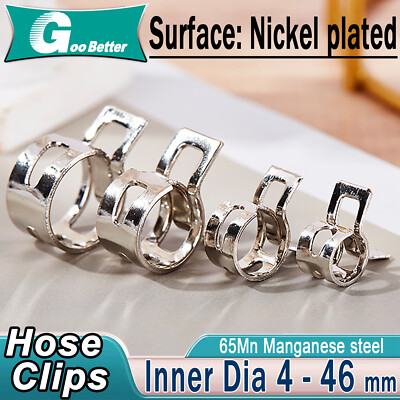 Spring Clips Self Clamping Hose Clamps Sealing Fuel Radiator Silicone Air Pipe
