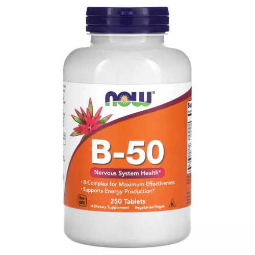 Now Foods B-50 250 Tablets GMP Quality Assured, Kosher, Vegan, Vegetarian