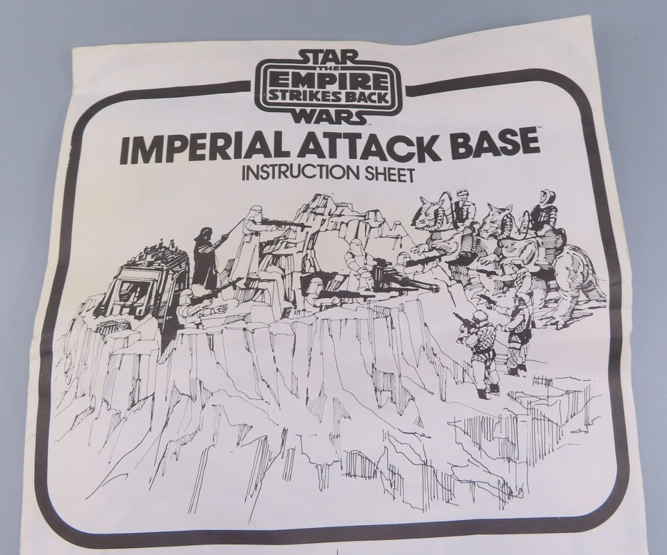 Vintage Star Wars Imperial Attack Base Instruções Originais 1980 Kenner - Imagem 2 de 4