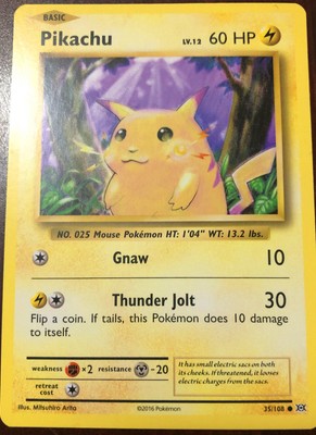 Pikachu Pokemon 2016 Pikachu Card Vintage Collectible Item | eBay