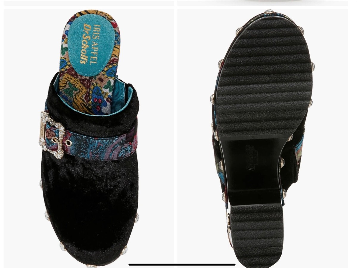 Dr Scholl's x Iris Apfel Original Joy Clog $240 Retail NIB Limited  Edition