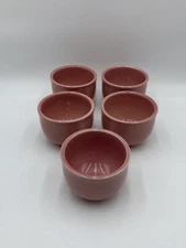 Fiesta Homer Laughlin Lot Of 5 Chili Bowls Pink 4.5” Wide X 3.5” Tall