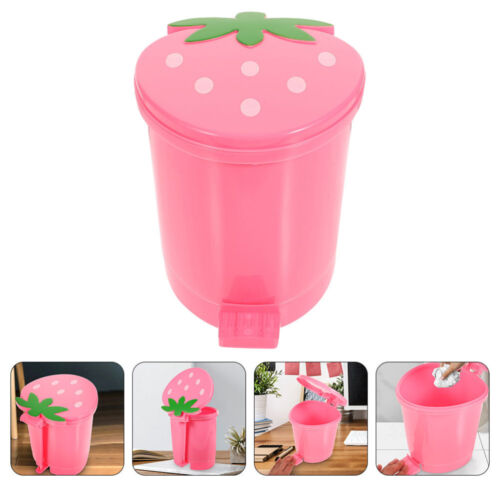  2 PCS Desktop Recycle Bin Desktop Garbage Can Office Decorate Trash Can - Picture 1 of 16