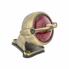 Motorcycle Bel Air Tail Light Fender Mount Brass Finish Run Tail Plate Light