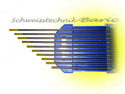 Wolfram Elektrode Gold WL15 zum WIG  DC-Schweißen Wolframnadel Stahl Edelstahl