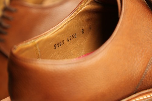 Grenson Tan brown Grain Leather Derby Shoes UK 8 G US 9 EU 42 - Picture 9 of 10
