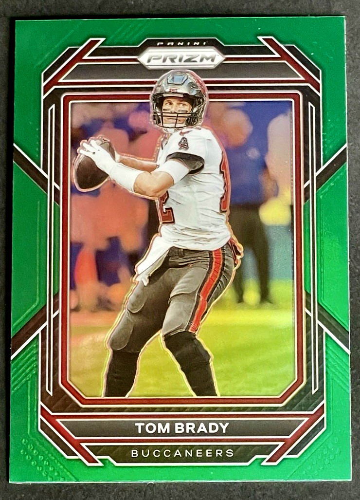 2022 Panini Prizm Tom Brady Green Prizm #273 Buccaneers
