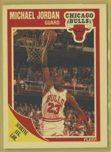1989-90 FLEER #21 MICHAEL JORDAN HOF