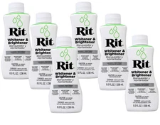Rit Dye Liquid Fabric Dye, 8 oz, Whitener & Brightener - 6 Pack