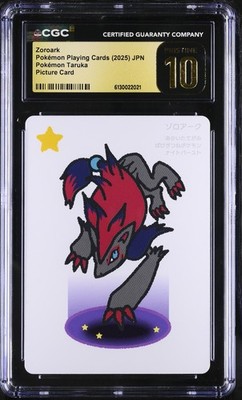 2025 POKEMON JAPANESE TARUKA PICTURE CARD ZOROARK CGC 10 PRISTINE