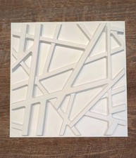 33 Pack 3D Wall Panels for Interior Wall Decor, 12''x12'' White Accent Texture