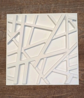 33 Pack 3D Wall Panels for Interior Wall Decor, 12''x12'' White Accent Texture