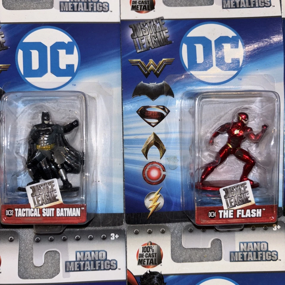 Lote de 6 DC Nano Metalfigs Batman, Deadshot, Flash, Freeze y Superman  Foto 2 de 4