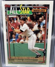 1992 Topps - All-Star Wade Boggs #399 Gold Winner