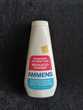 Vintage 1969 AMMENS Medicated Powder Container With Small Amount Remaining RARE