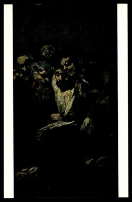 Postcard Museo Del Prado: Goya's ''The Reading'' - Madrid