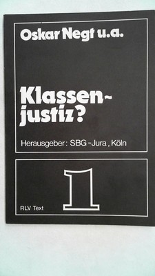 Klassenjustiz? NEGT, O. u.a: