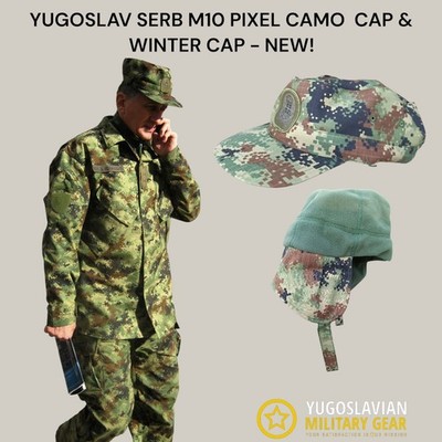 Yugoslavia/Serbia/Bosnia/Balkan Wars Army Pixel camo M10 Cap | eBay
