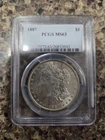 1887 Morgan Silver Dollar, PCGS MS-63