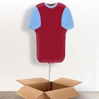 Claret and Blue Football Shirt Helium Balloon in a Box