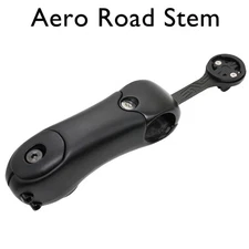 Aero Carbon Road Bike Stem -17° To -7° Adjustable 31.8mm GPS Computer Mount 