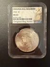 1922 Peace Silver Dollar Original Bag Series - NGC MS63