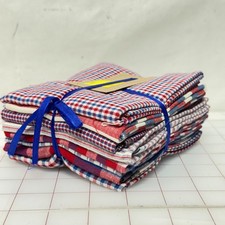 8 fat quarter bundle Red White Blue quilt fabric