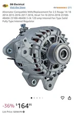DB Electrical Alternator for 2.5 Nissan Rouge 14-18 2014-2018 23100-4BA0A
