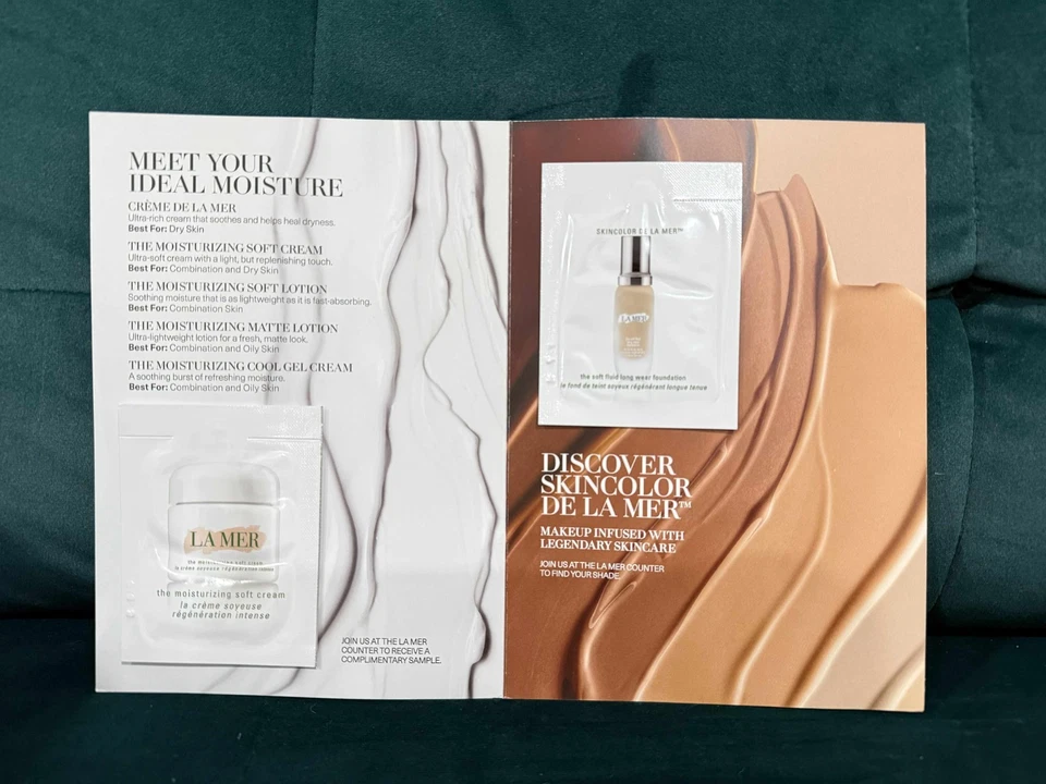 Lote de 6 muestras de crema suave hidratante La Mer y 6 Skincolor De La Mer de 1,5 ml  Foto 2 de 2