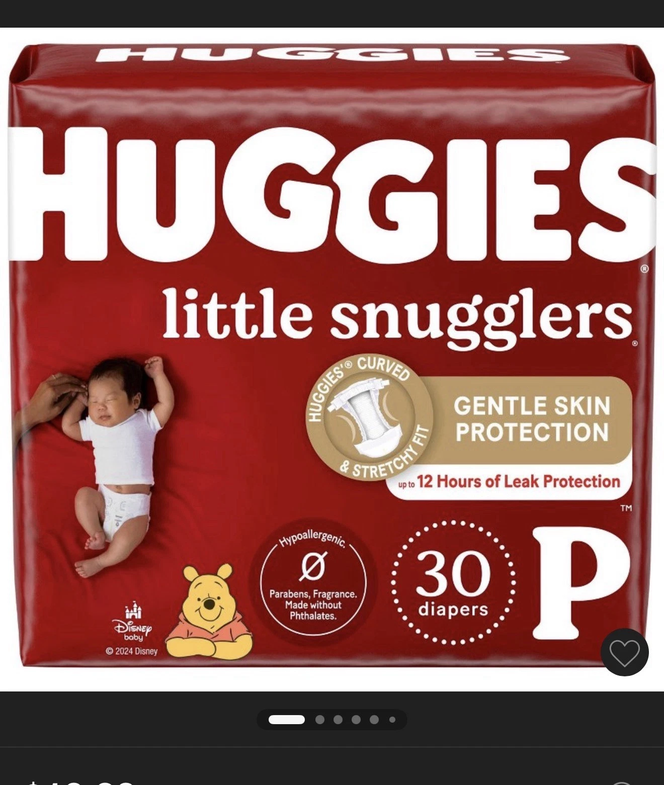 110 Huggies Diapers Premie 3Pack Babies little snugglers Baby Infant Newborn