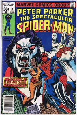 SPECTACULAR SPIDER-MAN # 7 US Comic 1977 MORBIUS