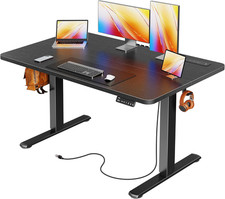Electric Standing Desk with Power Outlets and USB-C Port, 47 X 24 Inch Height Ad