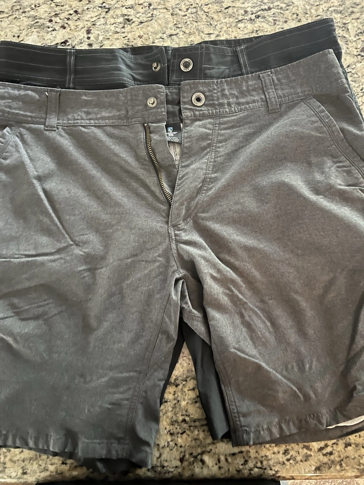 KÜHL Men's Shorts Size 36 Gray & Navy 2 Pairs Trekking Hiking 1