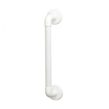 AKW 1400 Series Straight Fluted Grab Rail 600mm Length White
