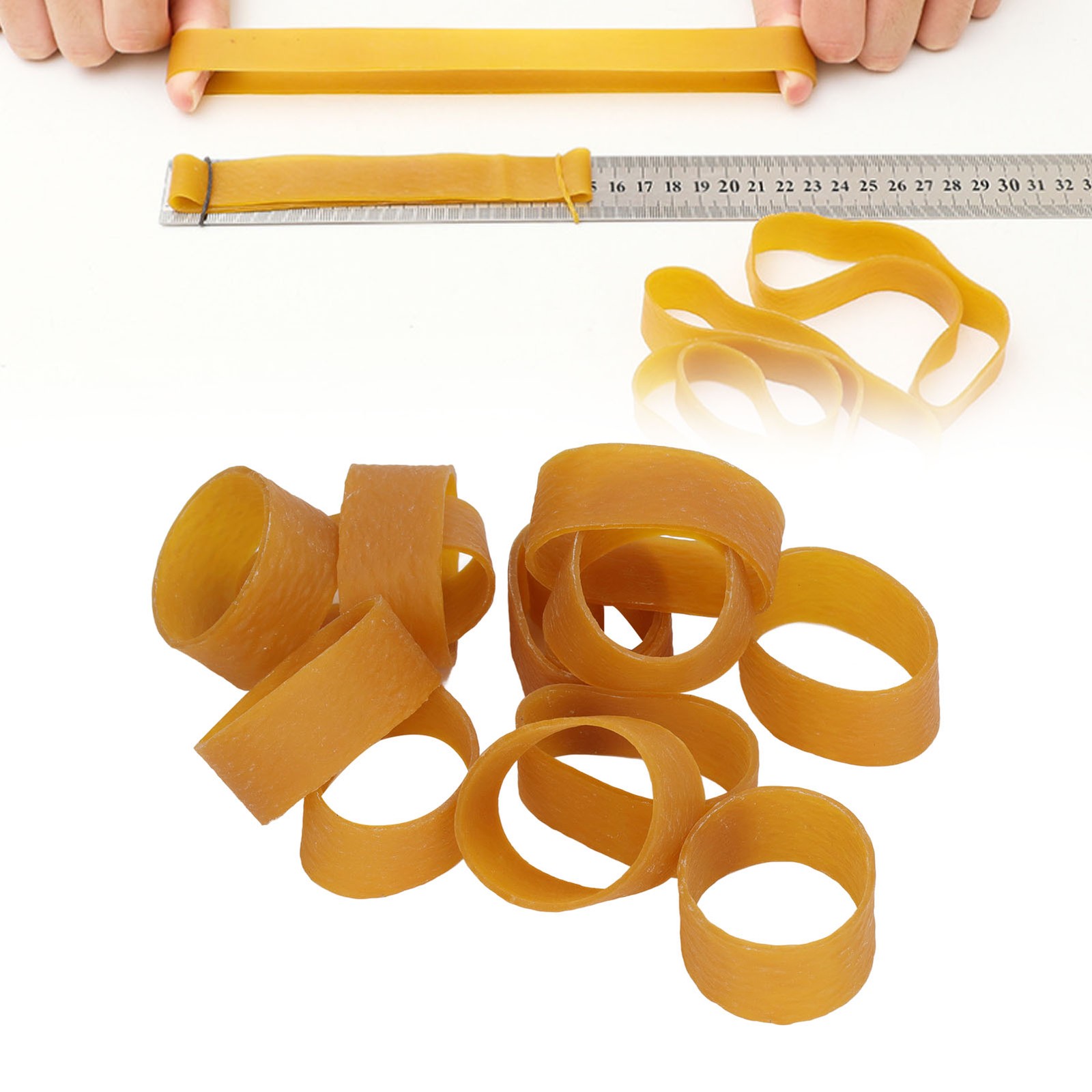 60Pcs Industrial Rubber Bands Aging Resistant Eco Friendly Strong Elastic Rubber