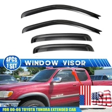For 2000-2006  Toyota Tundra Extended Cab Sun Rain Window Visor Tinted Shade
