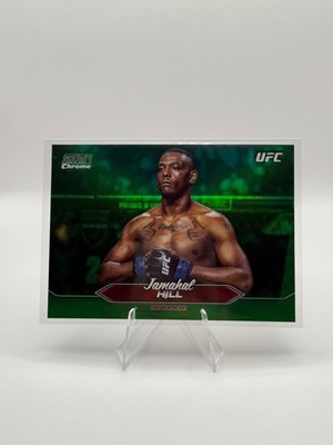 Jamahal Hill C-51 2025 Topps Stadium Club UFC Green Refractor