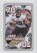 2024 Uno Fandom NFL Atlanta Falcons White Jake Matthews #70 0c4