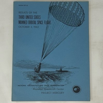 NASA SP-12 Third US Manned Orbital Flight MA-8 1962 Mercury Schirra
