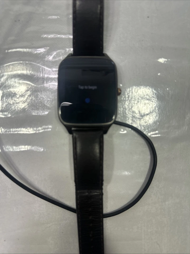 ASUS ZenWatch 2 WI501Q 45mm Smartwatch Stainless Steel Case, Brown Band, 4GB - Image 2 of 4