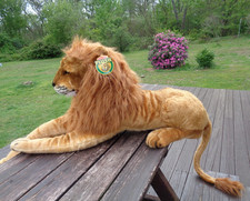 MELISSA DOUG PLUSH LION 2021 copy 2102 Beautiful Jumbo Huge 6ft Long NOS